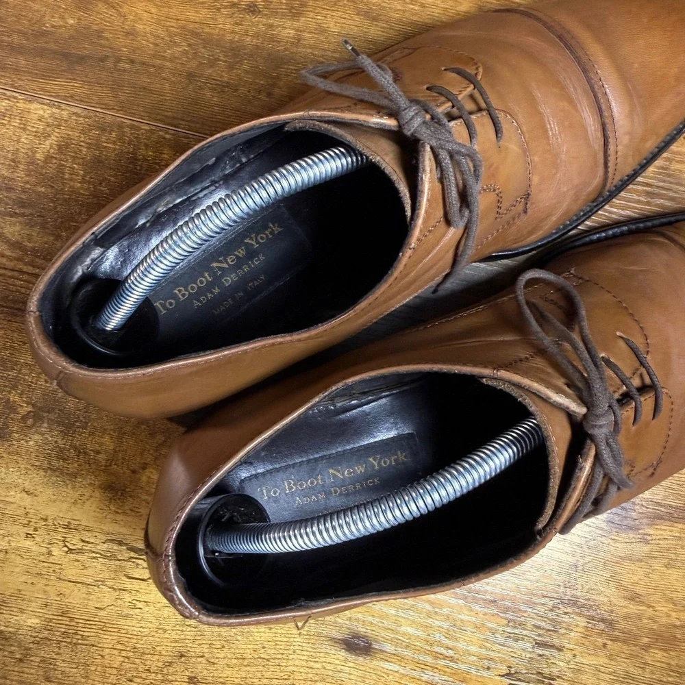 To Boot New York Adam Derrick‎ Brown Leather Cap Toe Oxford Mens 11.5